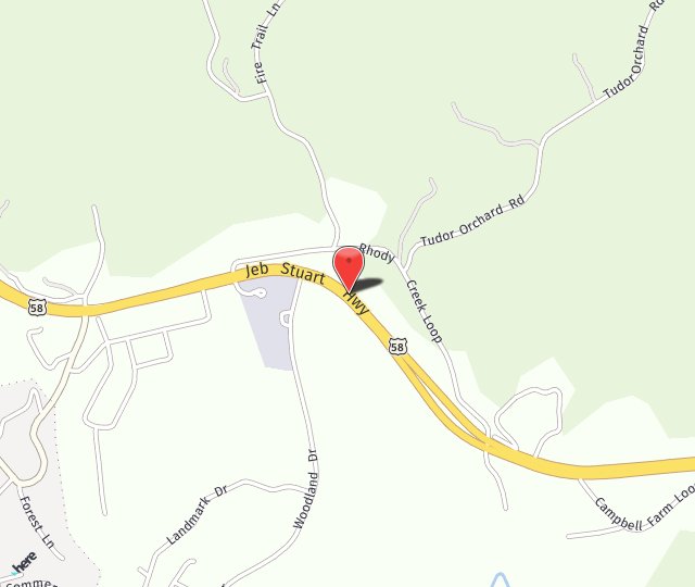 Location Map: 18877 Jeb Stuart Highway Stuart, VA 24171